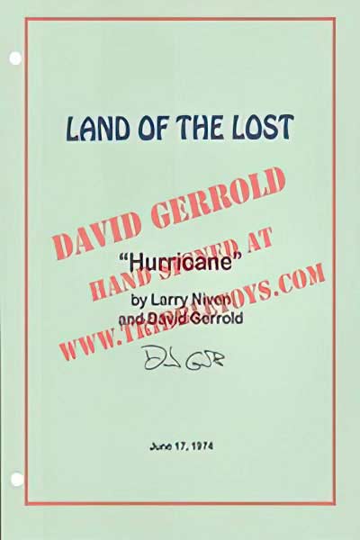 Land of the Lost “Hurricane” script