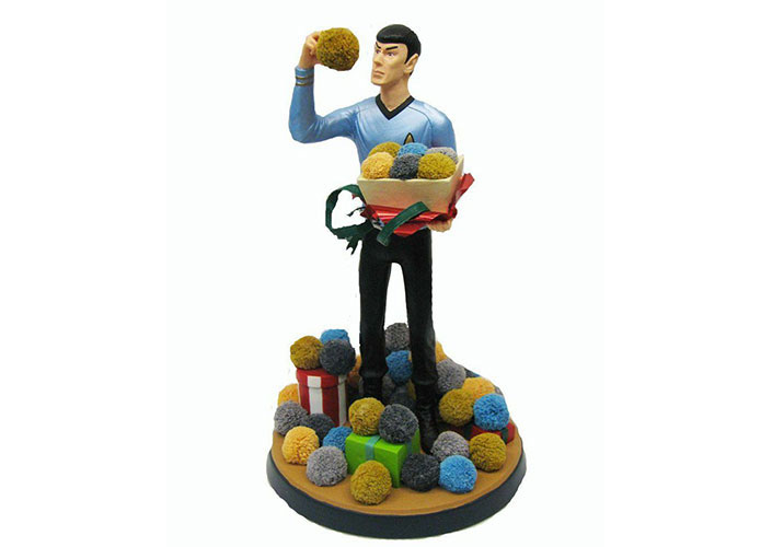 Spock with Tribbles